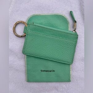 TIFFANY card case with detachable key ring.